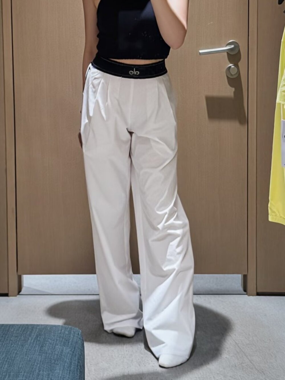 NWT ALO Yoga Suit Up Trouser (Regular)💘 Tailored Wide Leg💖 - Picture 7 of 8